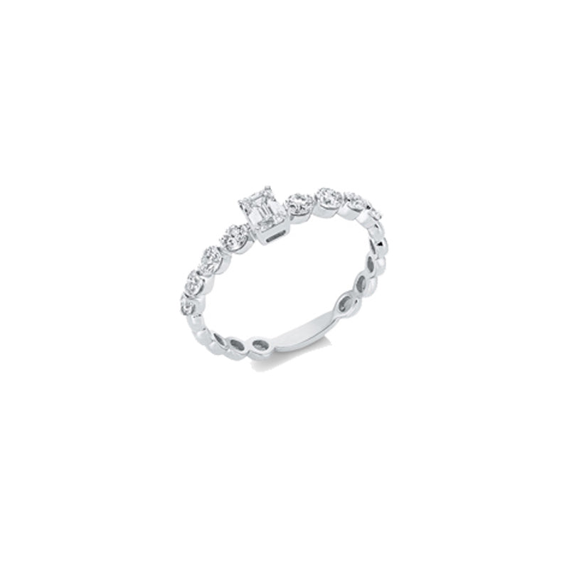 Looi & Co Prsten Bijelo Zlato (18k) 1FA09W854-2