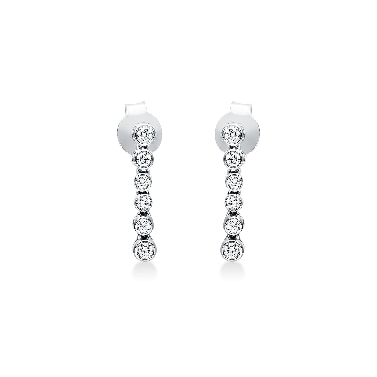 Looi & Co Naušnice Bijelo Zlato (18k) 2I878W8-10