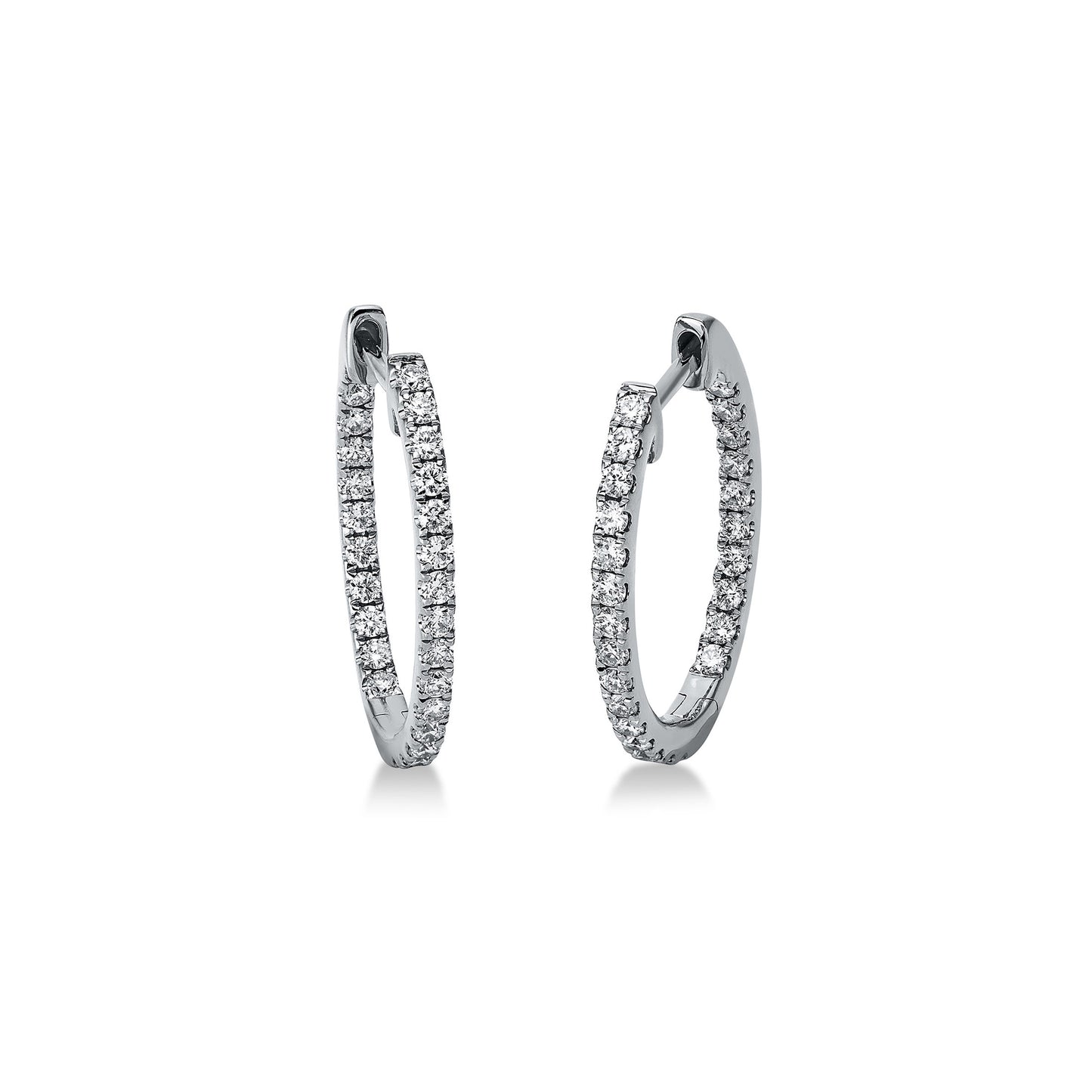 Looi & Co Naušnice Bijelo Zlato (18k) 2M602W8-2