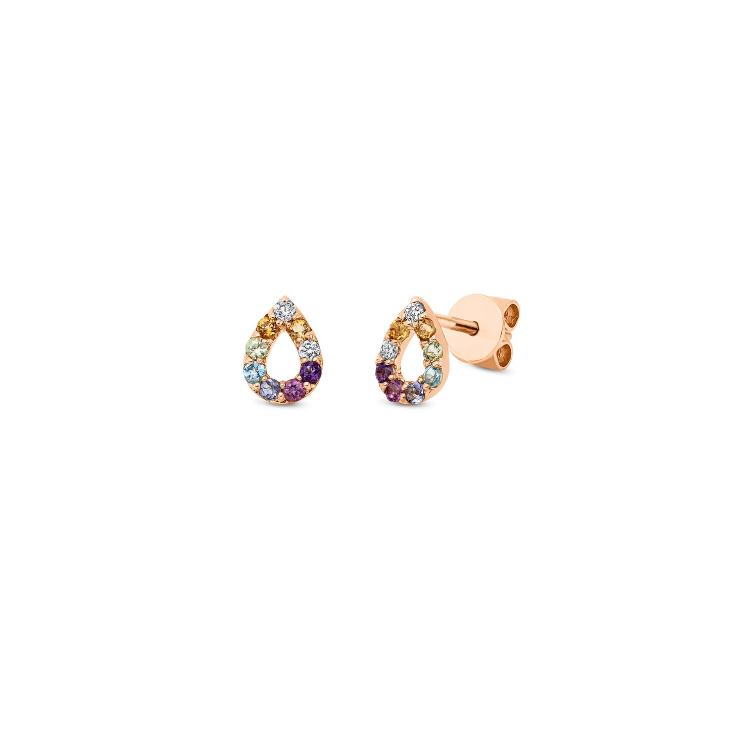 Looi & Co Naušnice Crveno Zlato (18k) 2S328R8-1