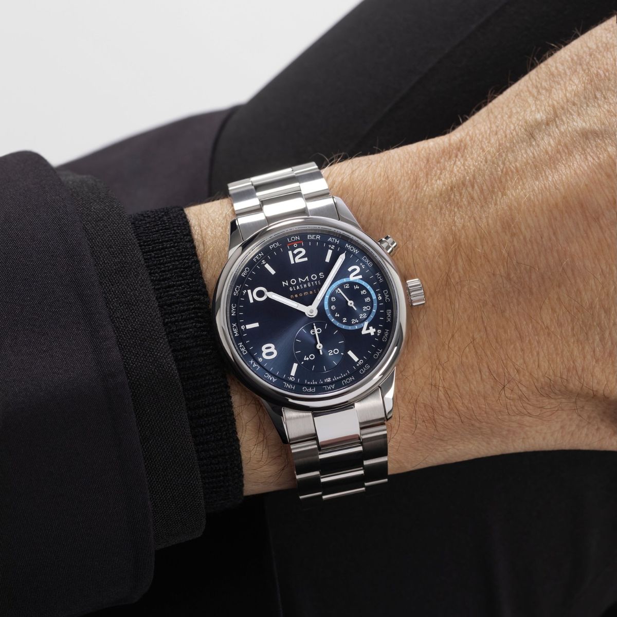 Nomos Club Sport Neomatik Worldtimer Blue NOMOS790