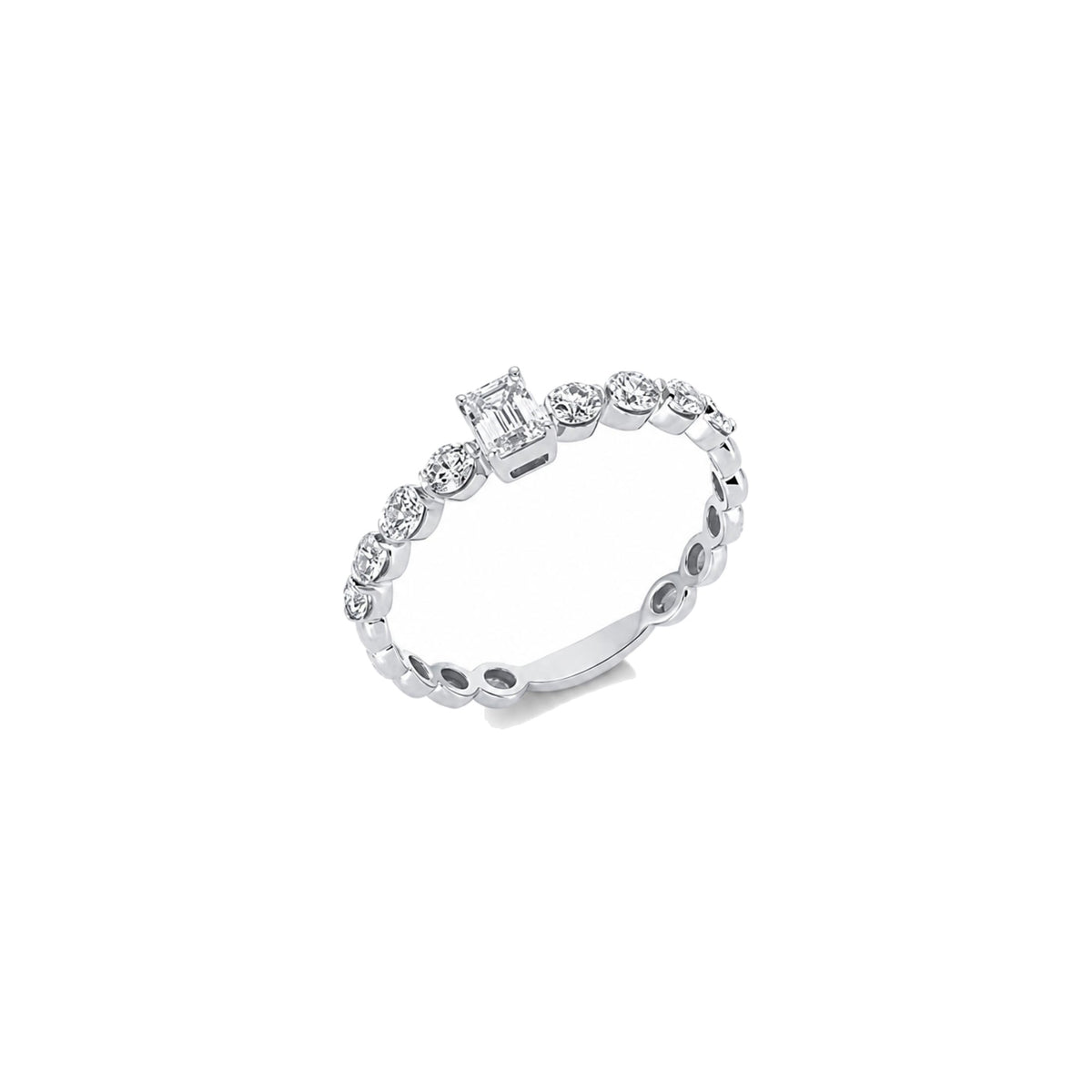 Looi & Co Prsten Bijelo Zlato (18k) 1FA09W854-2