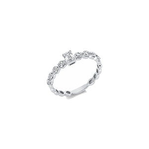 Looi & Co Prsten Bijelo Zlato (18k) 1FA09W854-2