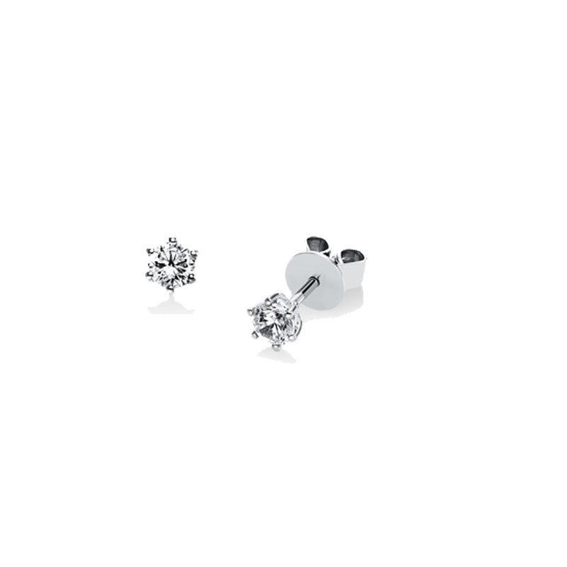 Looi & Co Naušnice Bijelo Zlato (18k) 2A989W8-85