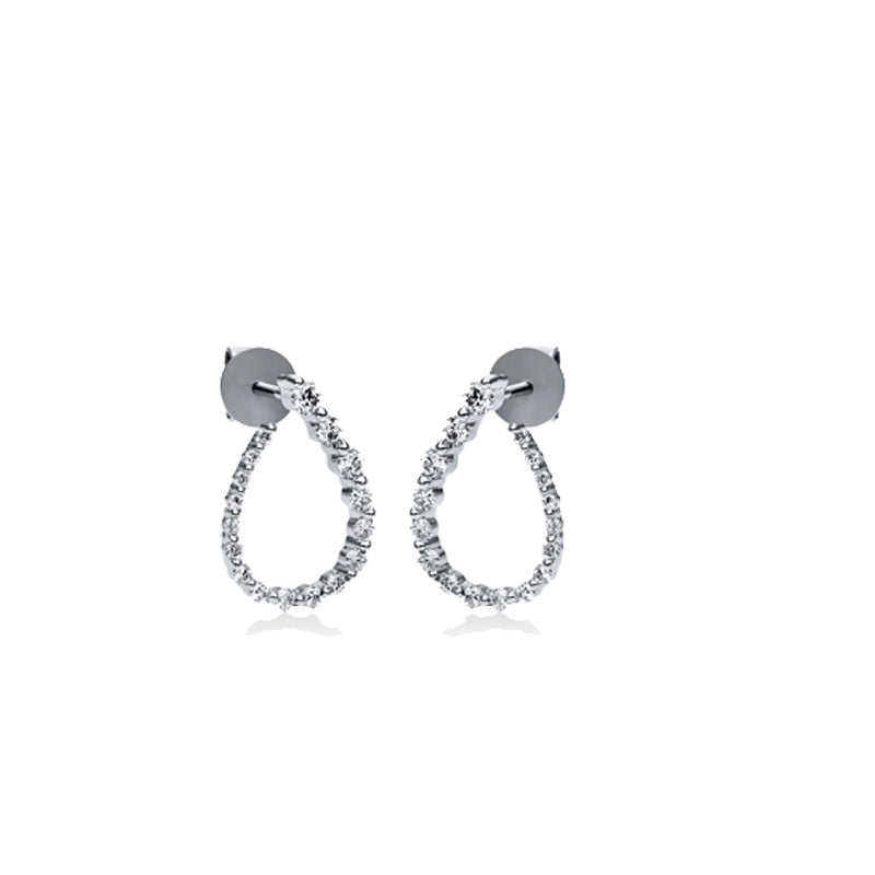Looi & Co Naušnice Bijelo Zlato (18k) 2I802W8-3