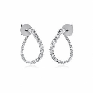 Looi & Co Naušnice Bijelo Zlato (18k) 2I802W8-3