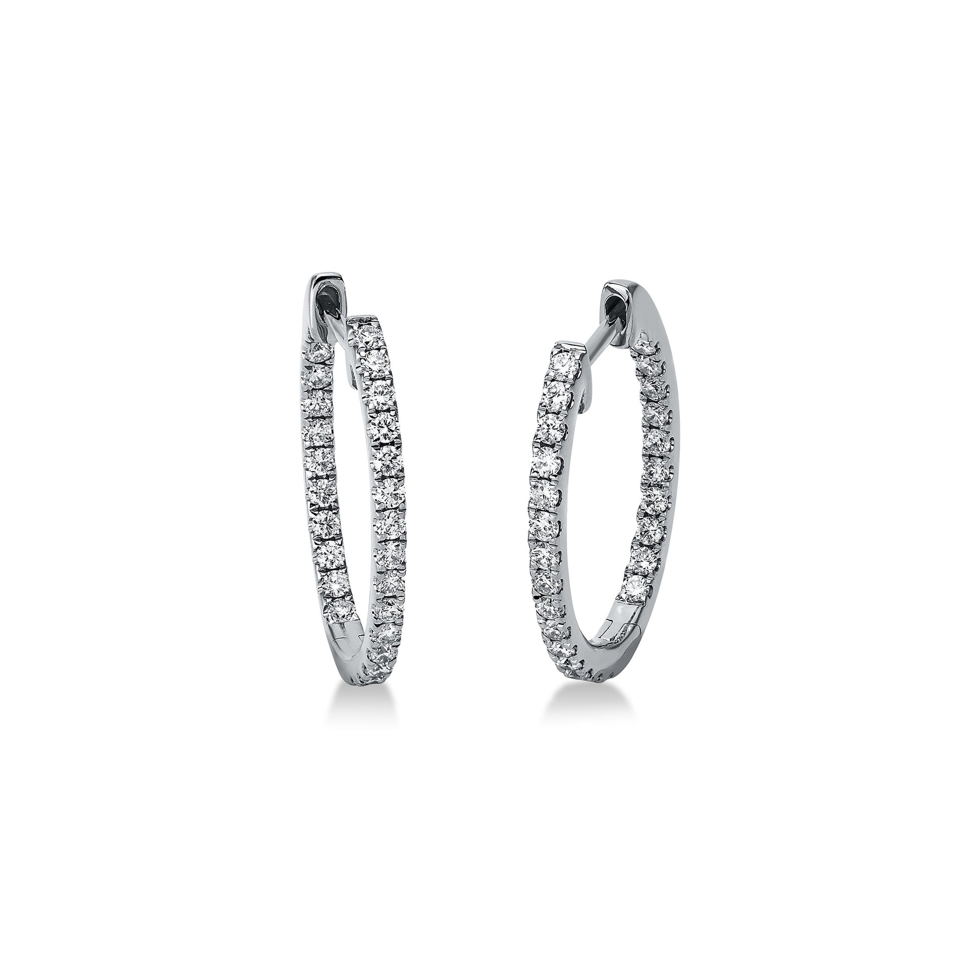 Looi & Co Naušnice Bijelo Zlato (18k) 2M602W8-2