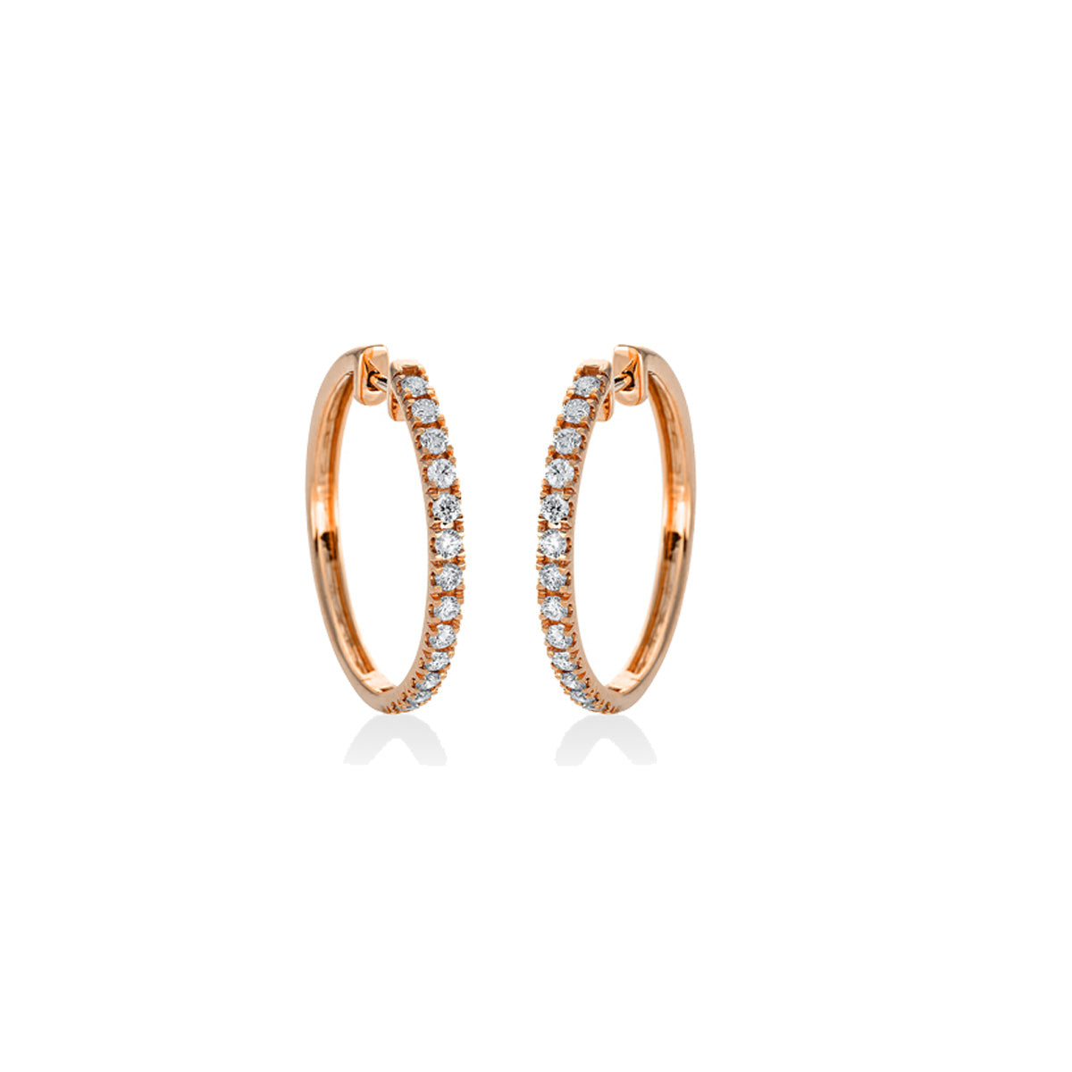 Looi & Co Naušnice Crveno Zlato (18k) 2M734R8-4