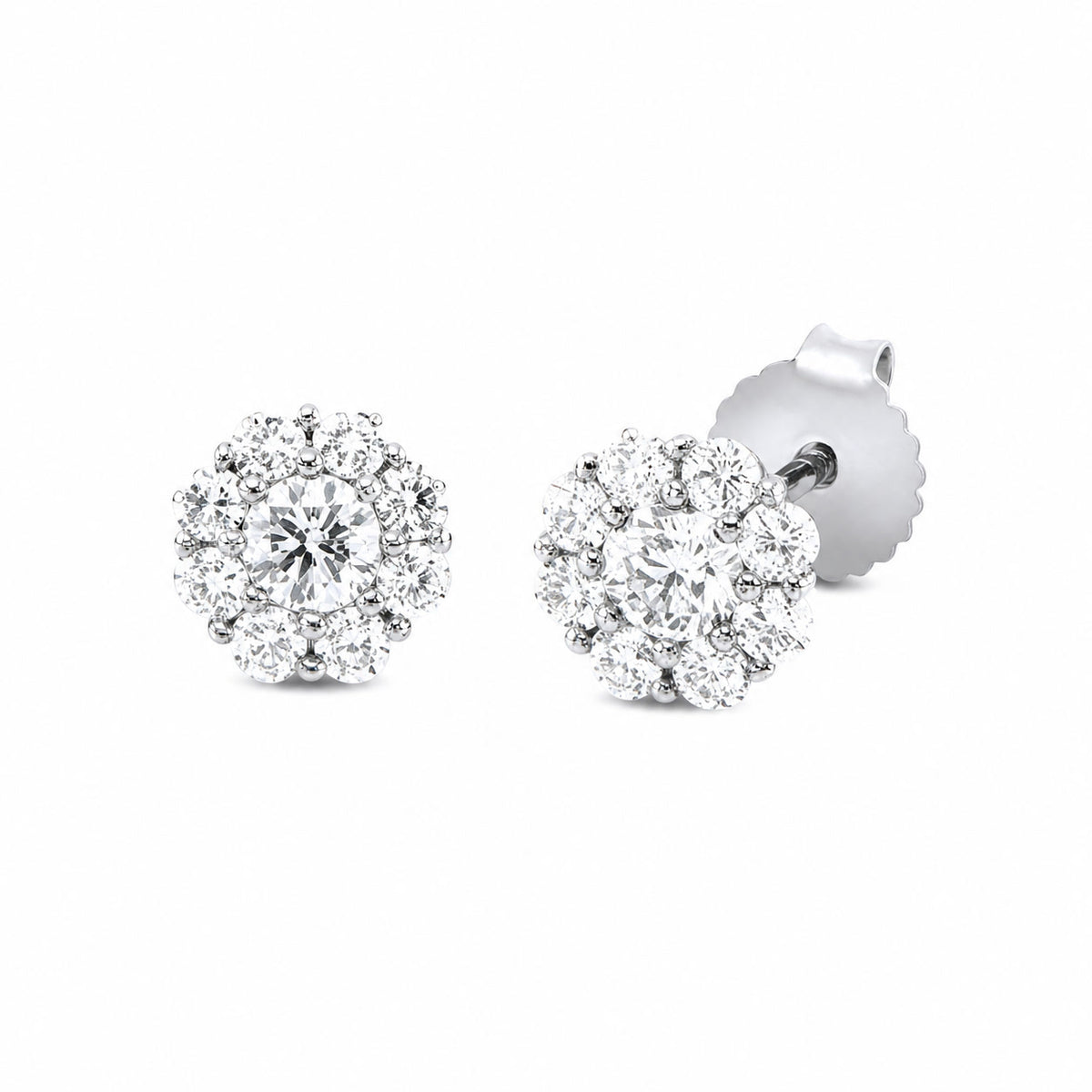 Looi & Co Naušnice Bijelo Zlato (18k) 2M843W8-1
