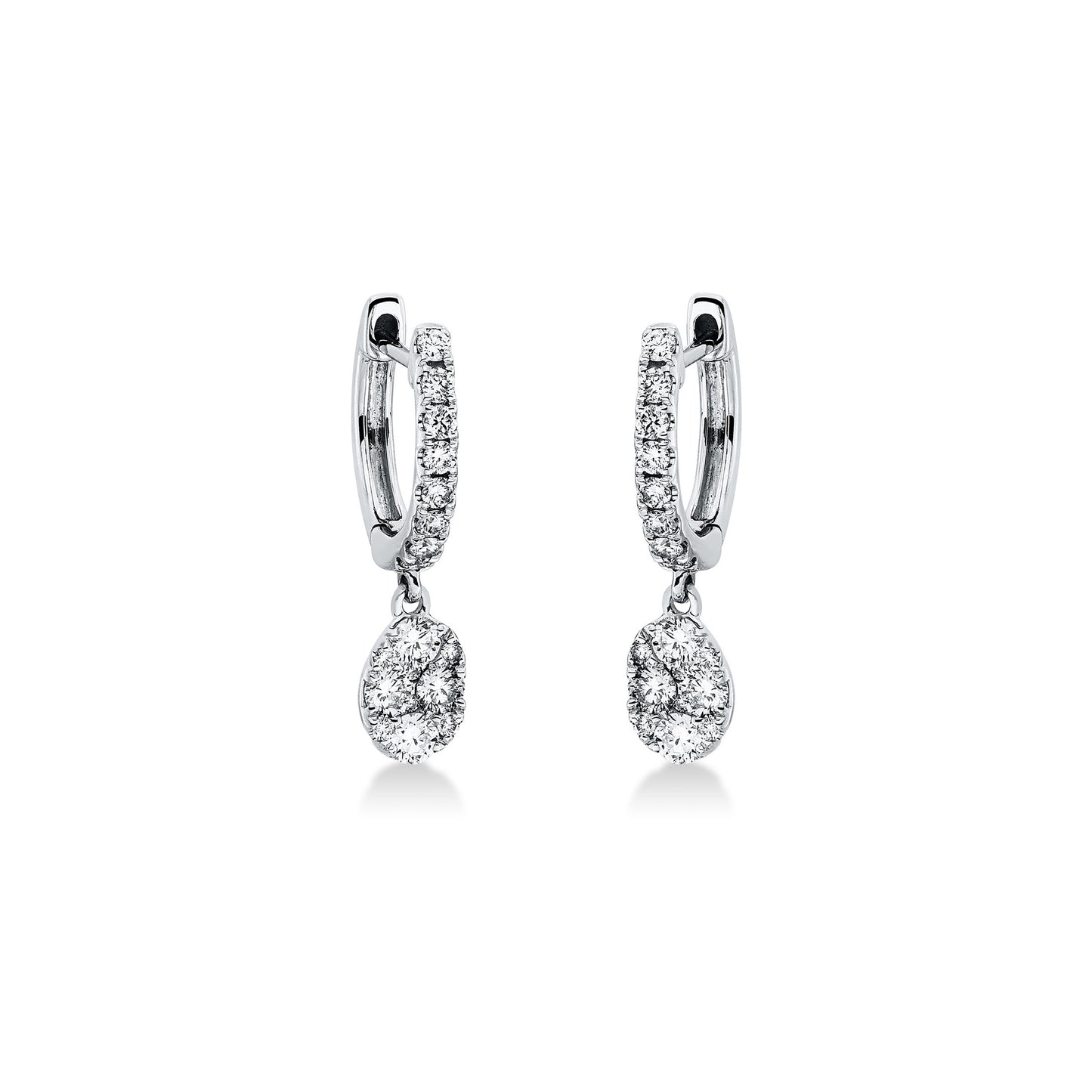 Looi & Co Naušnice Bijelo Zlato (18k) 2P084W8-1