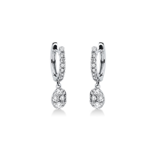 Looi & Co Naušnice Bijelo Zlato (18k) 2P084W8-1