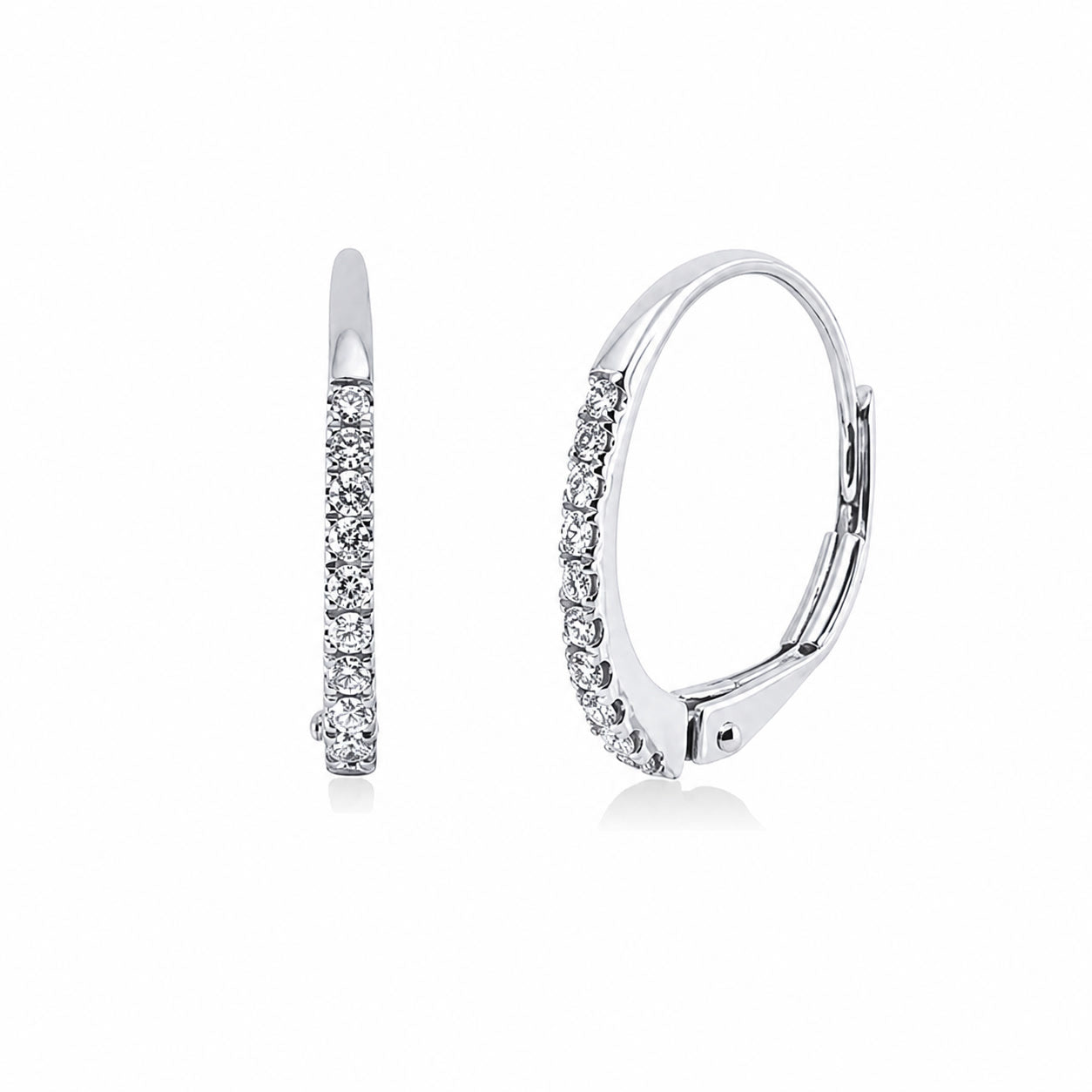 Looi & Co Naušnice Bijelo Zlato (18k) 2S687W8-1