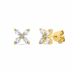Looi & Co Naušnice Žuto Zlato (18k) 2U491G8-1