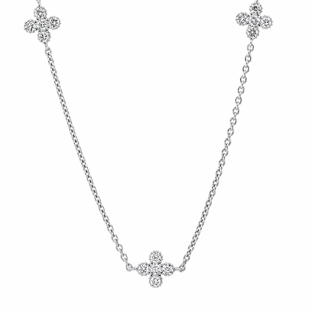 Looi & Co Ogrlica Bijelo Zlato (18k) 4L923W8-3