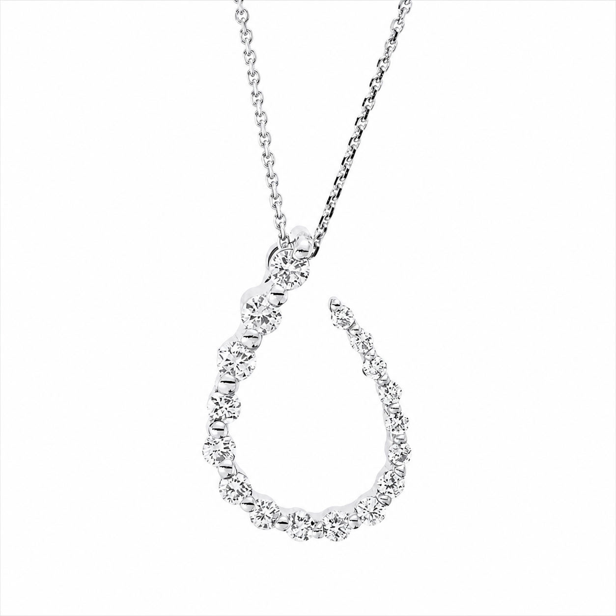 Looi & Co Ogrlica Bijelo Zlato (18k) 4M694W8-2