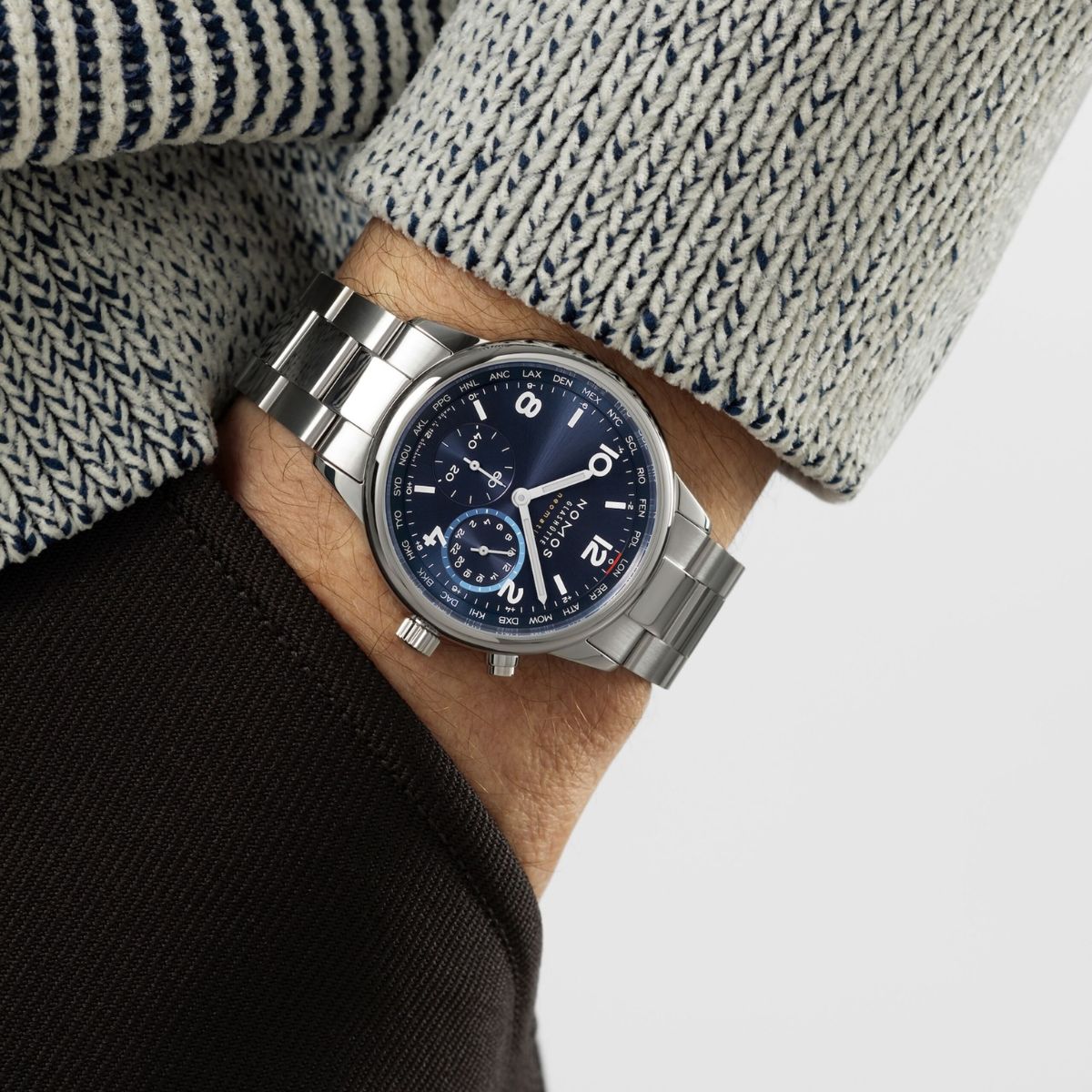 NOMOS Club Sport Neomatik Worldtimer Blue NOMOS790