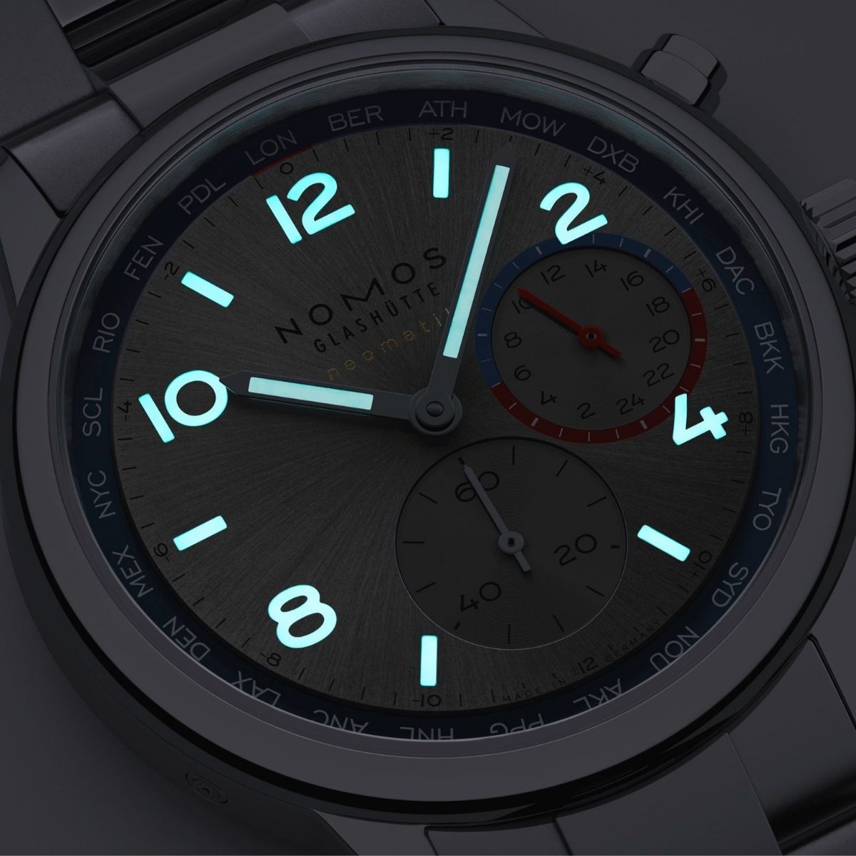 Nomos Club Sport Neomatik Worldtimer NOMOS791
